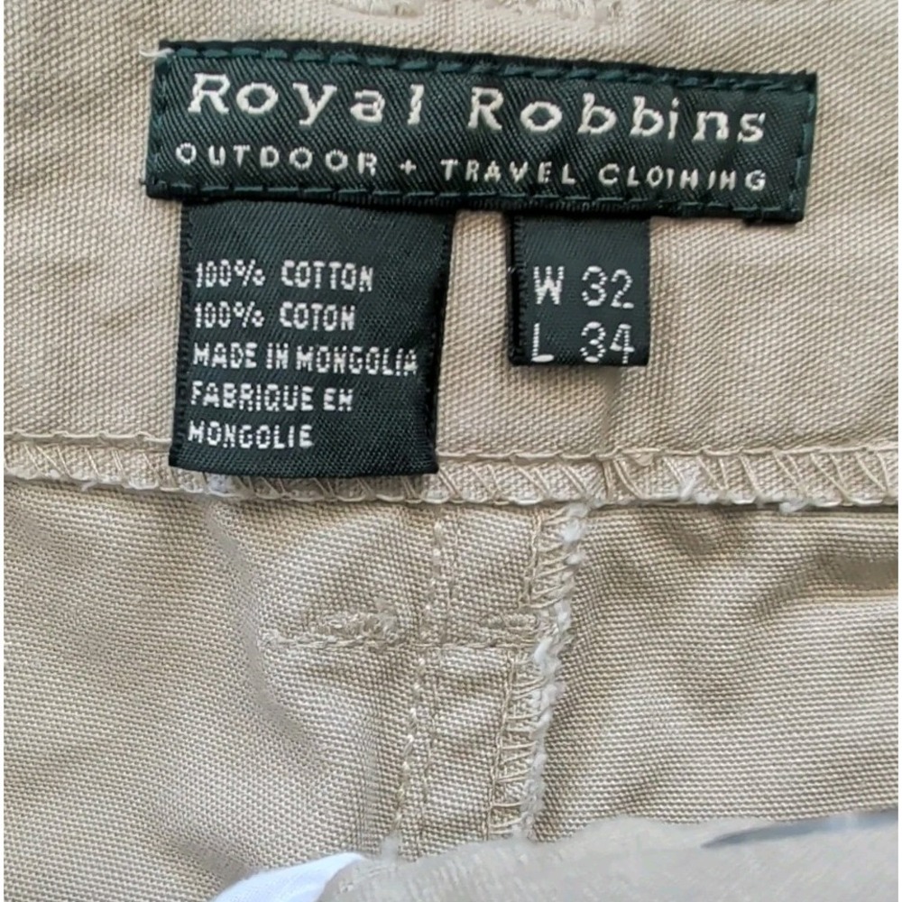 Royal Robbins 5.11 Tactical Cargo Khaki Pants Men's 32x34 Outdoor Travel 74251 - Picture 4 of 9